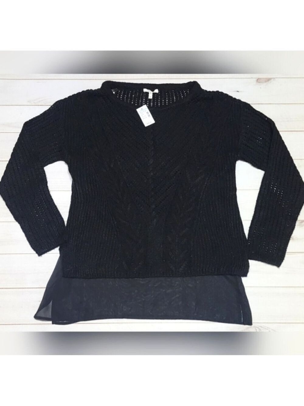 Maurices Black Knit Sweater Medium - New With Tags